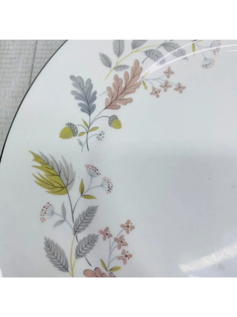 Johnson Brothers LYNTON OLDER SNOWHITE Floral England China Dinner Plate Set 3